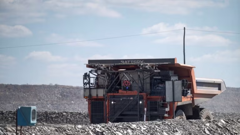 Trialling the world’s first full battery trolley dump truck