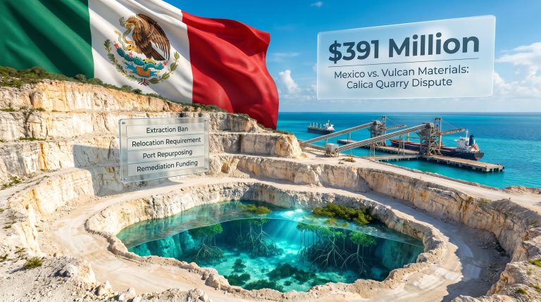 Mexico Seeks Deal to End Vulcan Limestone Mining for Good